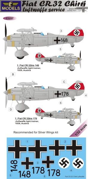 Fiat CR32 Chirri in Luftwaffe Service  LFC3257