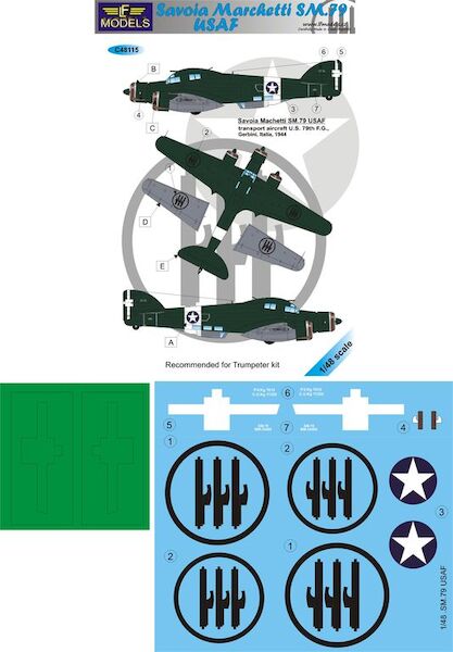 Savoia Marchetti SM79 Sparviero in USAF Service  LFc48115