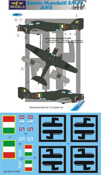 Savoia Marchetti SM79 Sparviero in ANR Service  LFc48116