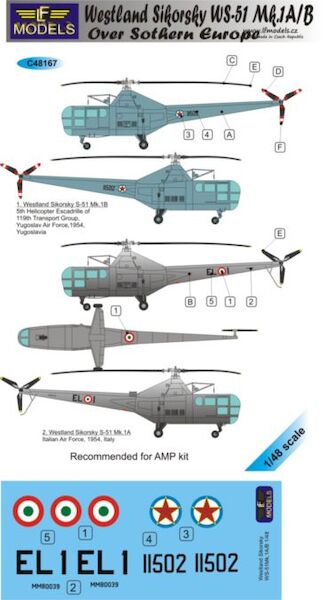 Westland Sikorsky WS-51 Dragonfly MK.1A/B Over Southern Europe LFC48167