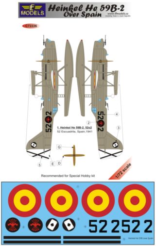 Heinkel He59B over Spain  LFC72226