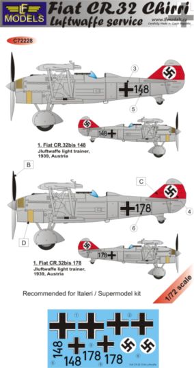 Fiat CR32 Chirri in Luftwaffe Service LFC72228