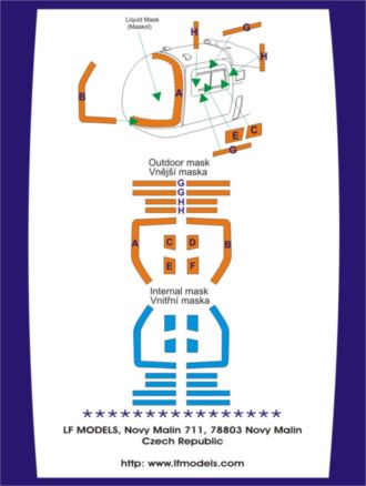 Bell 47J / Agusta Bell AB47J masking set (LF)  LFCM4801