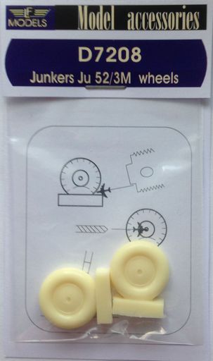 Junkers Ju 52/3M weighted wheels LFD7208