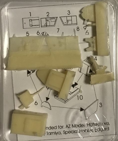 Messerschmitt BF109E Interior set (Universal set)  LFD7218