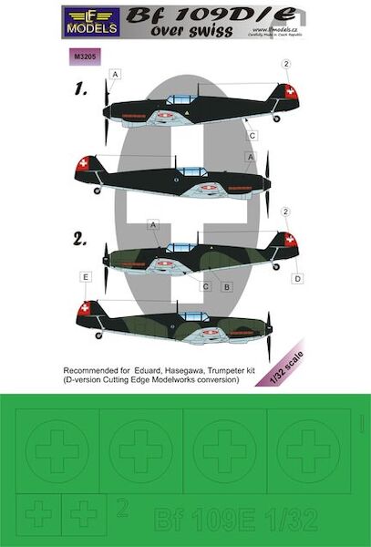 Messerschmitt BF109D/E Over Swiss Mask  LFM3205
