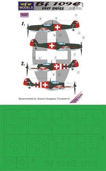 Messerschmitt BF109E Over Swiss Mask  LFM3206