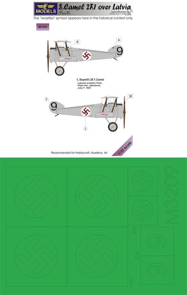 Sopwith Camel over Latvia Mask Part II LFM3209