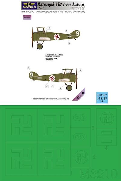 Sopwith Camel over Latvia Mask Part I LFM3210