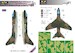Vought A7 Corsair USAF in Vietnam Camouflage Painting Mask LFM3278