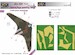 Horten  Ho229 Part 2. Camouflage Painting Mask Green 2-color camo )(TAKOM) LFM3289