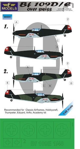 Messerschmitt BF109D/E Over Swiss Mask  LFM4805