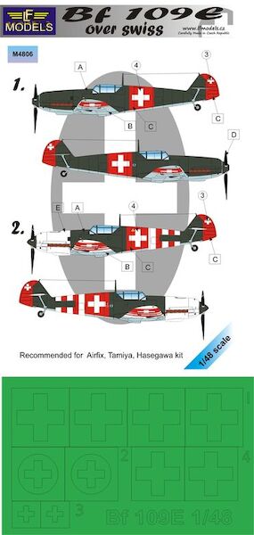 Messerschmitt BF109E Over Swiss Mask  LFM4806