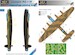 Avro Lancaster MKI/MKIII Camouflage Painting Mask (Hong Kong Models, Tamiya) LFM48123