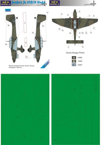 Junkers Ju87B/R camouflage Mask  LFM4819