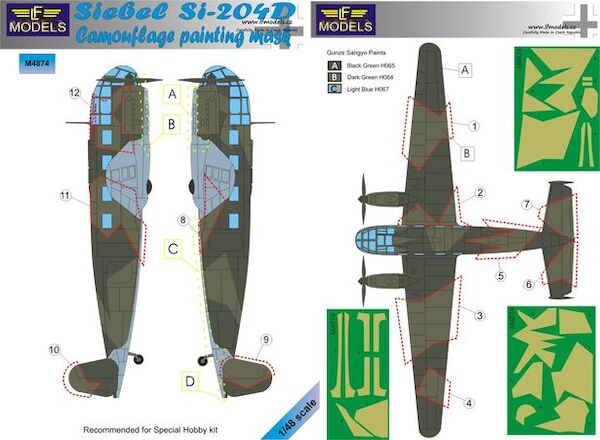 Siebel Si204D Camouflage Painting Mask  LFM4874