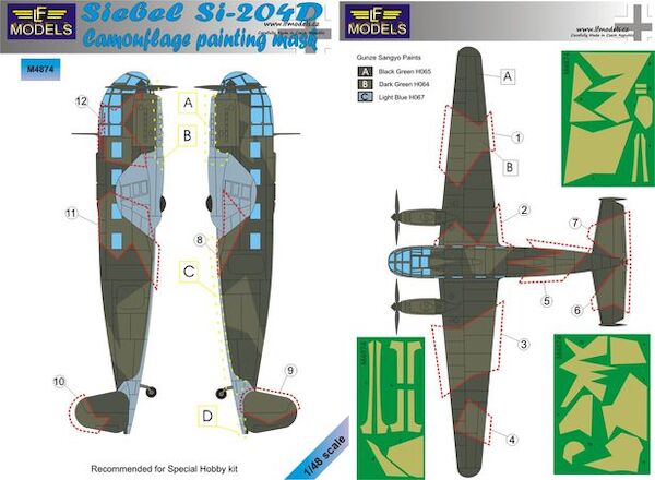 Siebel Si204D Camouflage Painting Mask LFM4874