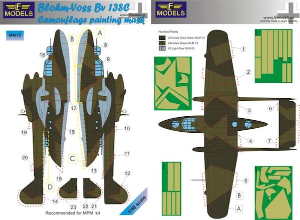 Blohm & Voss Bv138C Camouflage Painting Mask LFM4875