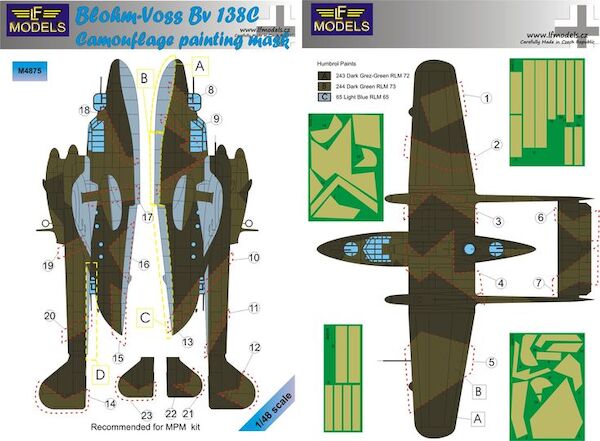 Blohm & Voss Bv138C  Camouflage Painting Mask  LFM4875