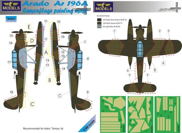 Arado Ar196A Camouflage Painting Mask  LFM4884