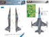 NF-5A Freedom Fighter of RNeth AF Camouflage Painting Mask - Grey Scheme LFM4898