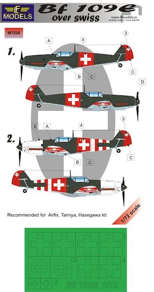 Messerschmitt BF109E Over Swiss Mask LFM7206