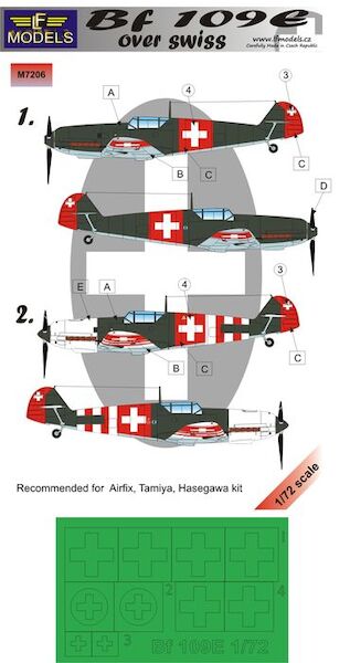 Messerschmitt BF109E Over Swiss Mask  LFM7206