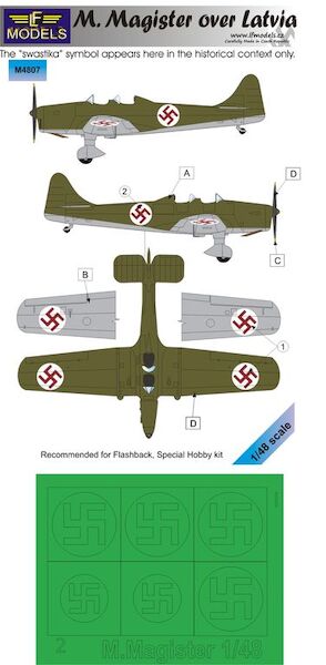 Miles Magister over Latvia Mask LFM7208