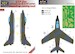 Fiat G91R Gina Luftwaffe, Greek and USAF service Camouflage Painting Mask LFM72121