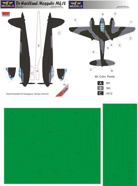 DH Mosquito MKIV camouflage Mask Part 2  LFM7219