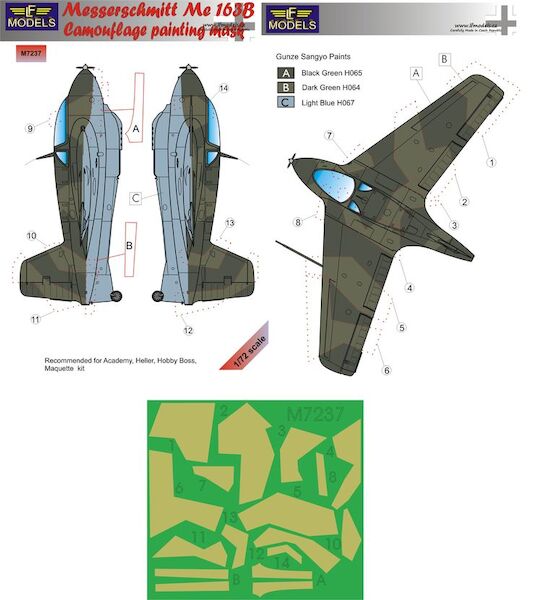 Messerschmitt Me163 camouflage Mask  LFM7237