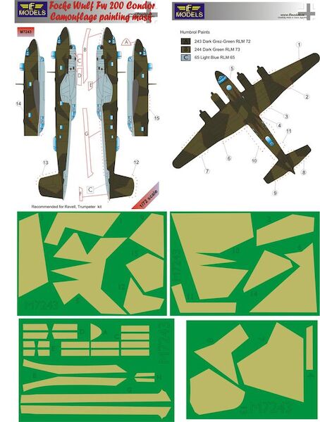 Focke Wulf FW200 Condor Camouflage Painting Mask  LFM7243