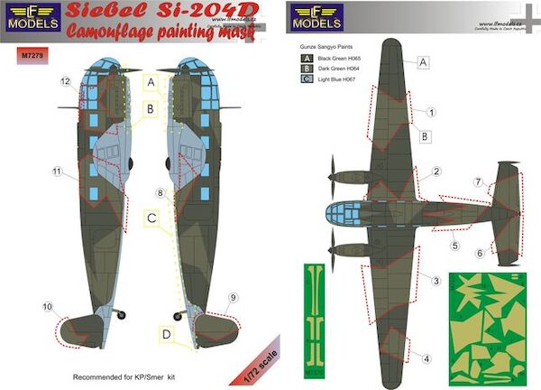 Siebel Si204D Camouflage Painting Mask LFM7279