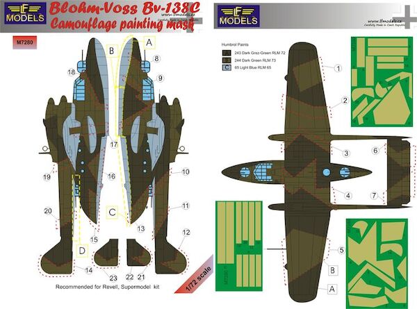 Blohm & Voss Bv138C Camouflage Painting Mask LFM7280