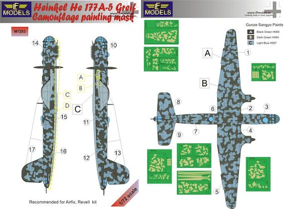 Heinkel He-177A-5 Greif Camouflage Painting Mask LFM7293
