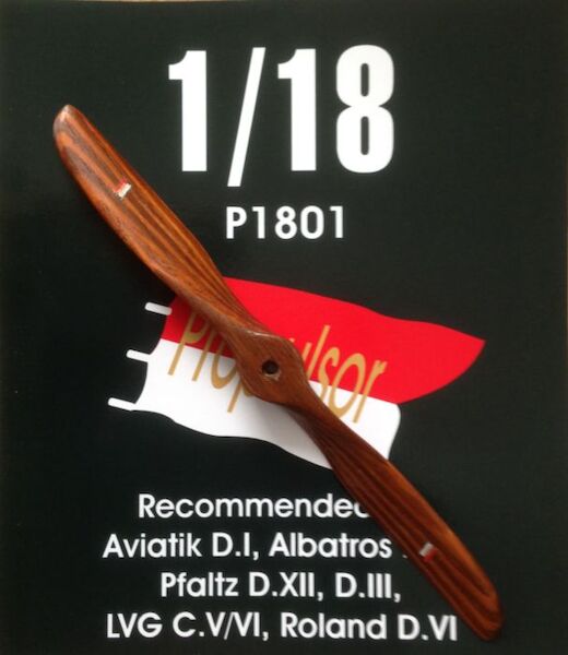Hand made wooden prop Propulsor for Albatros DI, DIII, Pfalz DIII, DXII, LVG CV/VI and Roland DVI LFP1801