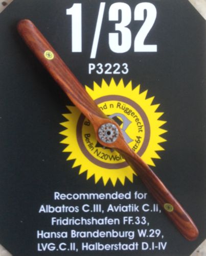 Hand made wooden prop Behrend-Ruggebrecht for Albatros, Aviatik, FF33, W29, LVG CII and Halberstadt  LFP3223