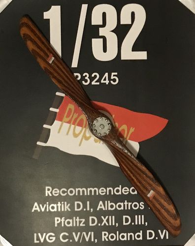 Hand made wooden prop Propulsor Type I: , Aviatik D1, Albatros DV, Pfalz DXII, DIII, LVG CV/CVI, Roland DVI LFP3245