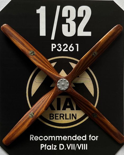 Hand made wooden 4 blade prop Axial (Pfalz DVII/VIII) LFP3261