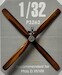 Hand made  wooden 4 blade prop Reschke (Pfalz DVII/VIII) LFP3262