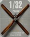 Hand made wooden 4 blade prop Reschke (Pfalz DVII/VIII) LFP3262