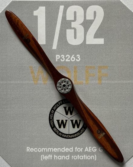 Hand made wooden prop Wolf (AEG GIV Left hand drive) LFP3263