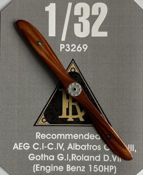 Hand made wooden prop Rathjen Type II for AEG C1/IV, Albatros CI/II, Gotha GI, Roland DVII with Benz 150 hp engine LFP3269