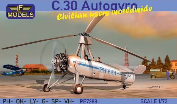 C.30 Autogyro Civilian users worldwide including the Dutch PH-HHH  PE-7288