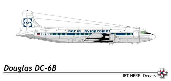 Airliners: Small Scale Yugoslav Airliners, part 3:  DC6, DC3  107lh