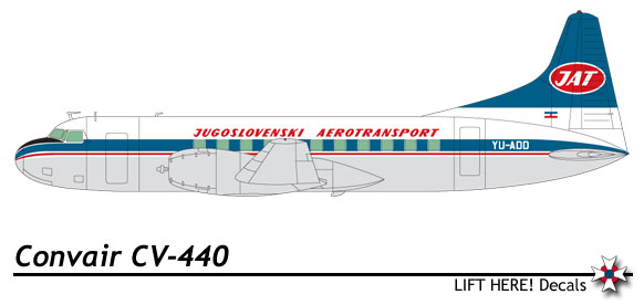 Airliners: Small Scale Yugoslav Airliners, part 4:  CV440, C47  108lh