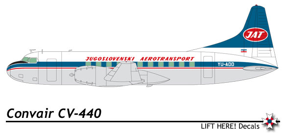 Airliners: Small Scale Yugoslav Airliners, part 4: CV440, C47 108lh