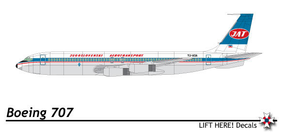 Airliners: Small Scale Yugoslav Airliners, part 5:  Boeing 7 oh 7  109lh