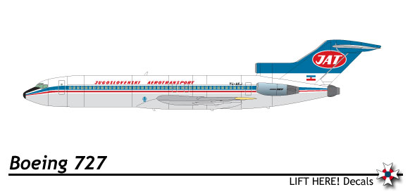 Airliners: Small Scale Yugoslav Airliners, part 6:  Boeing 727  110lh