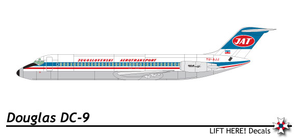 Airliners: Small Scale Yugoslav Airliners, part 7: DC9 111lh